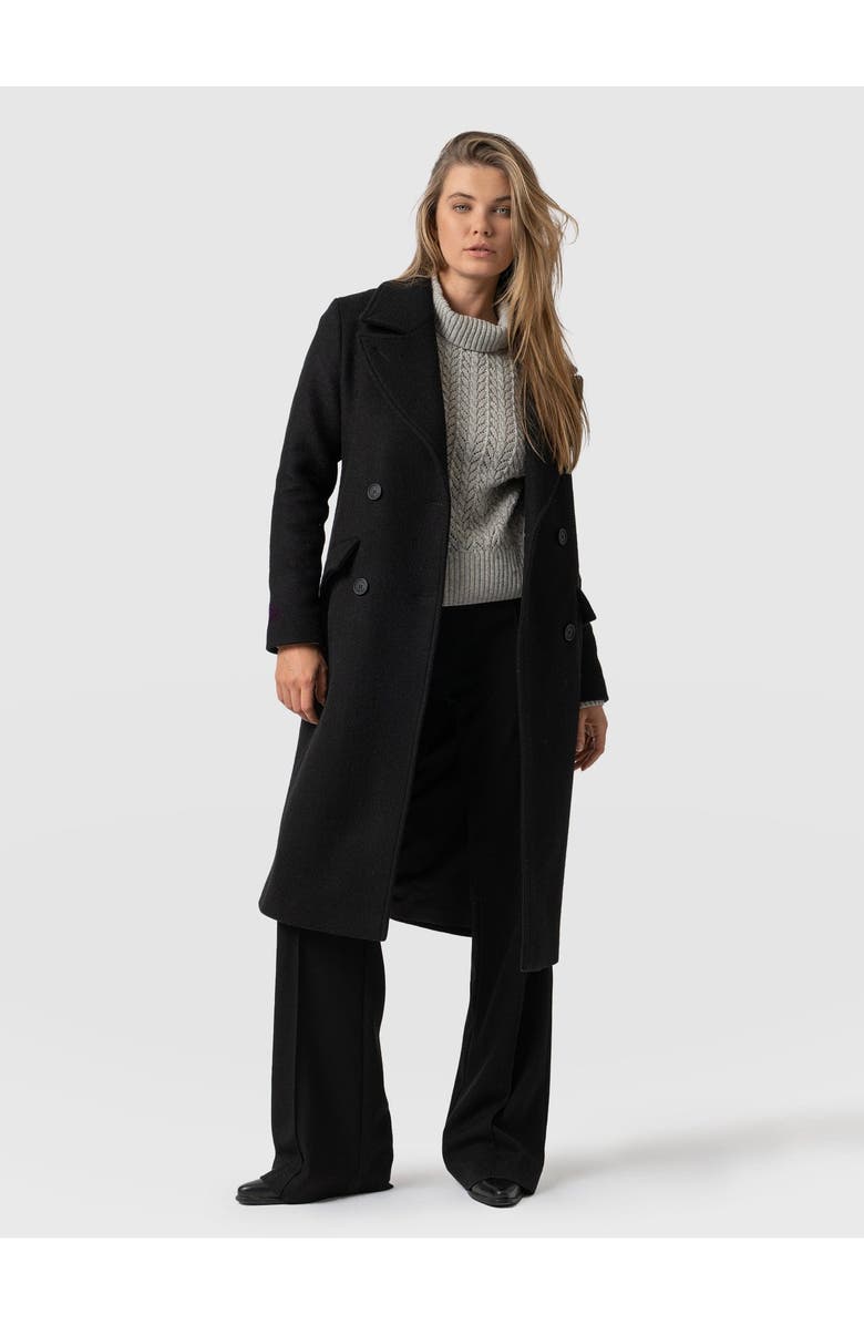Saint + Sofia Hampton Coat, Main, color, Black