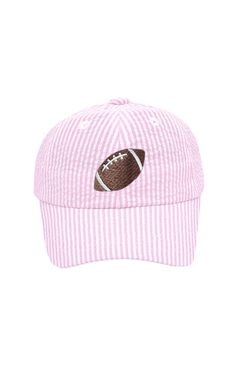 Football Twill Bow Baseball Hat (Baby)