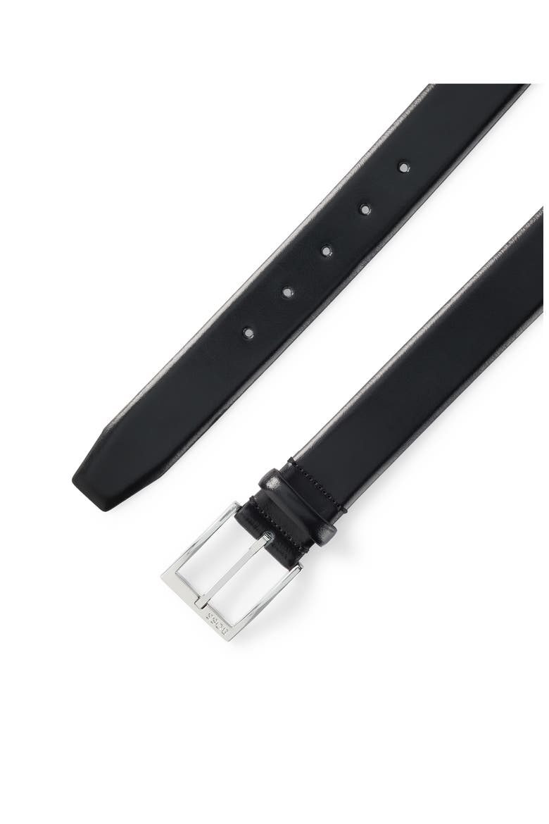 Elloy Leather Belt, Alternate, color, BLACK