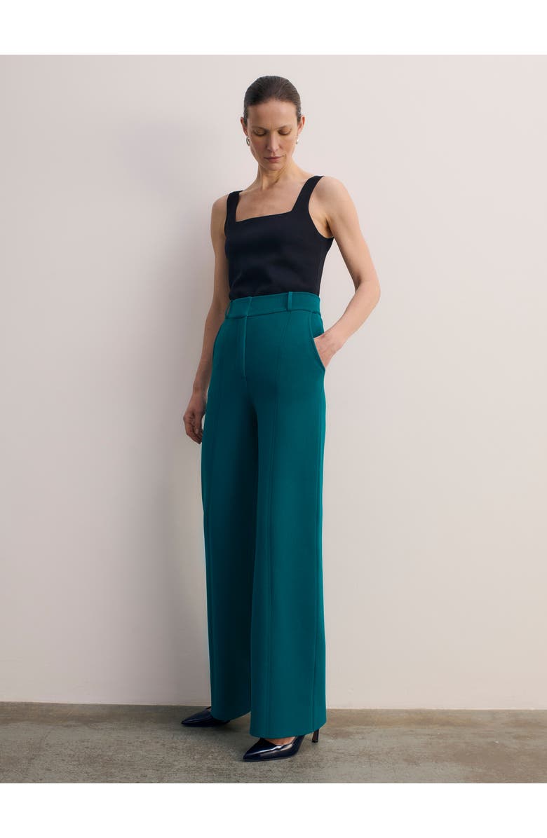 The Fold Liora Sculpt Knit Pants, Alternate, color, Blue