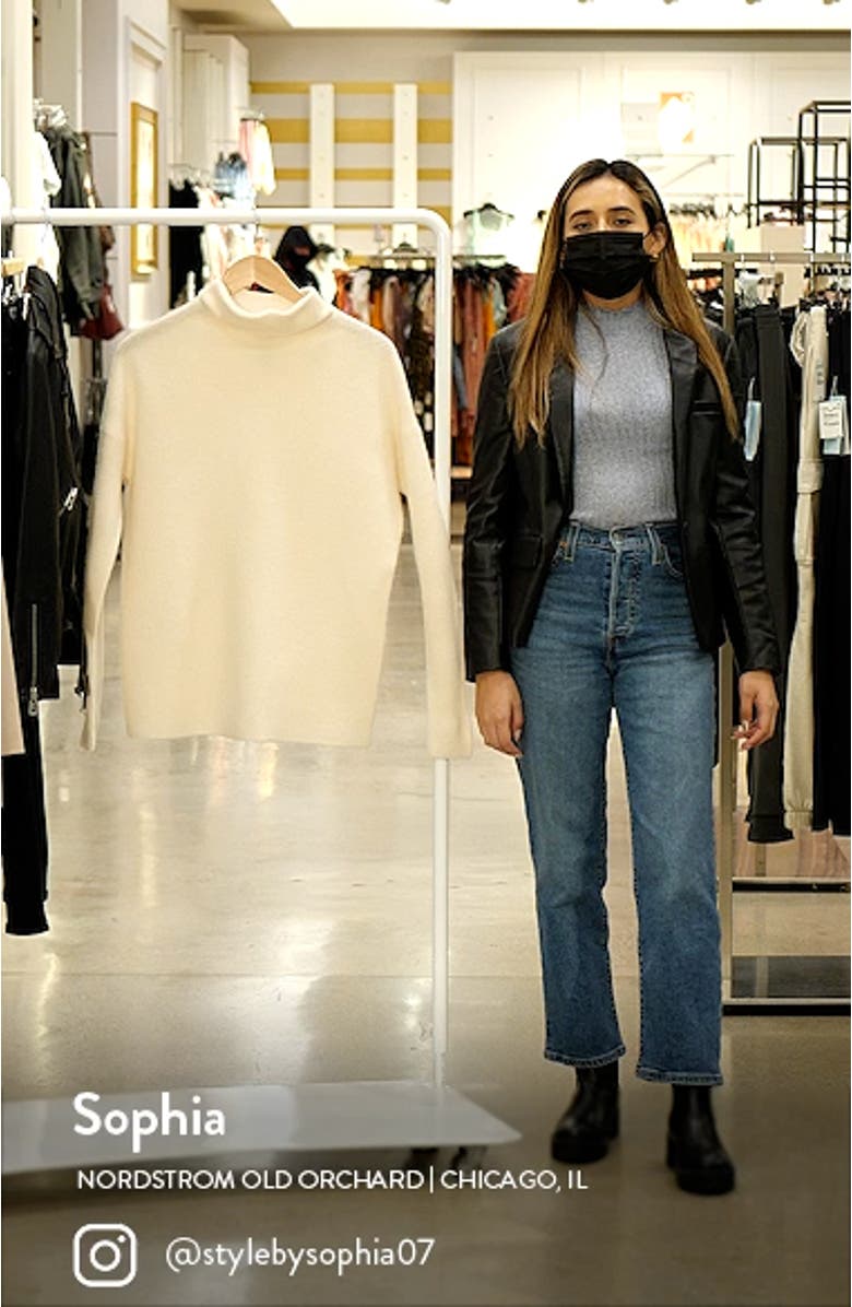 Cashmere Mock Neck Sweater, sales video thumbnail