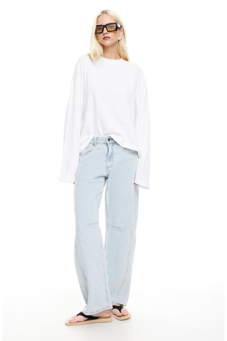 Bloom Long Sleeve Knit Shirt, Alternate, color, PORCELAIN