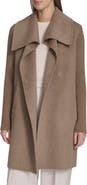 Kenneth Cole New York Rib Sleeve Mixed Media Coat