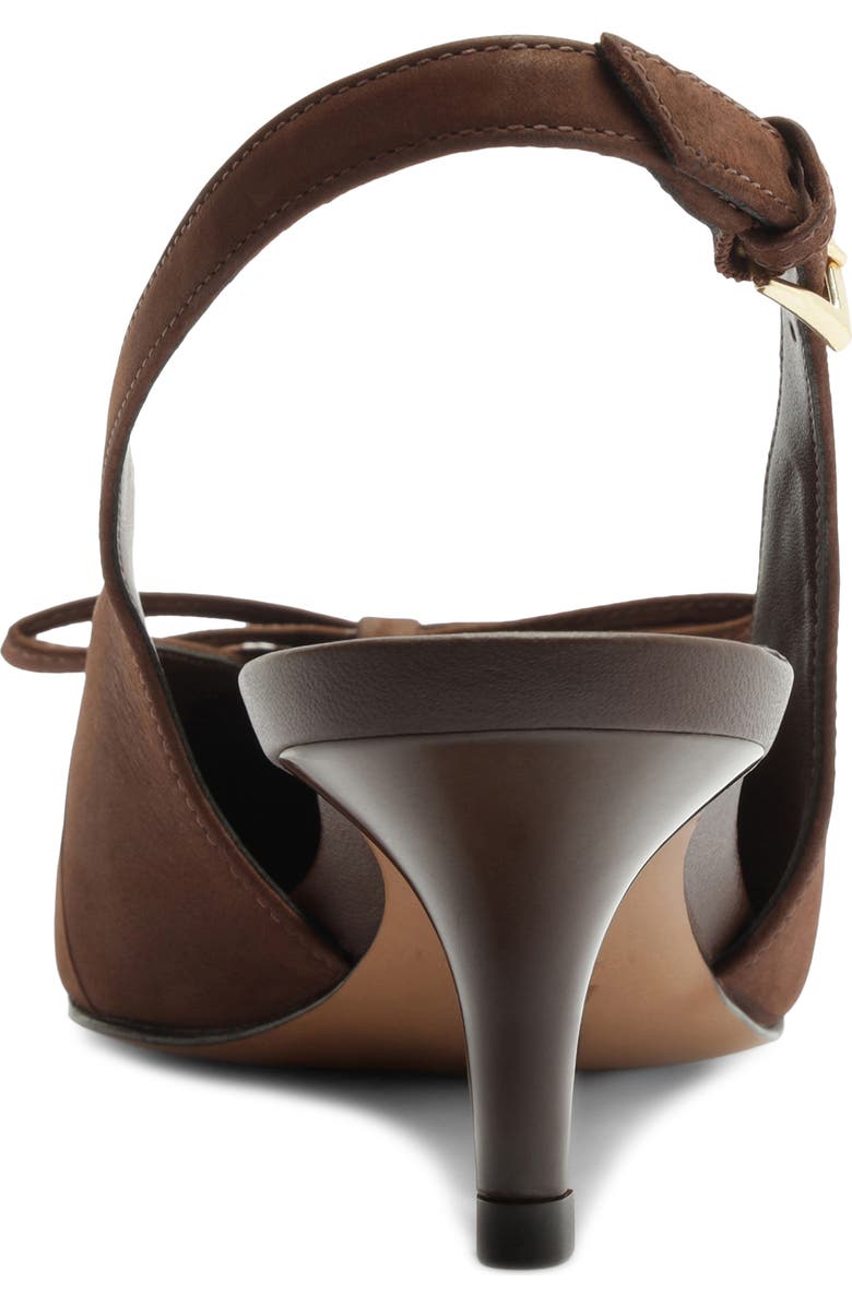 Arezzo Bowie Slingback Pointed Toe Pump, Alternate, color, New Cocoa