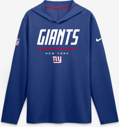 Nike Men's Nike Royal New York Giants Sideline Game On Lightweight Long Sleeve Hooded Dri-FIT Top