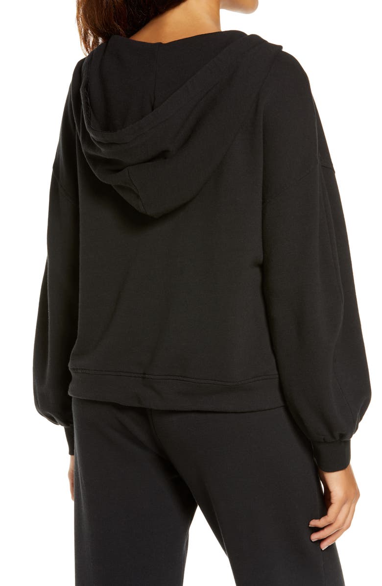 UGG<sup>®</sup> Abbi Half Moon Zip Hoodie, Alternate, color,