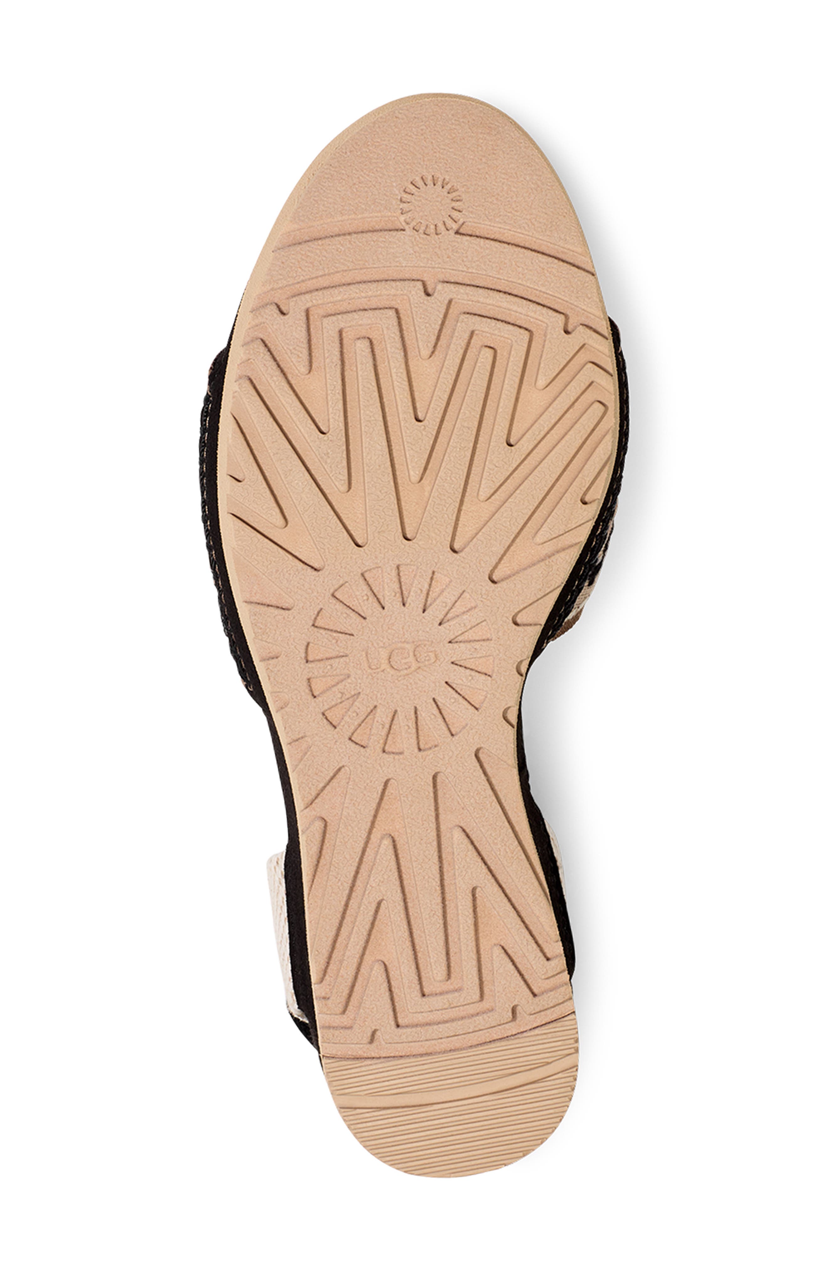UGG<sup>®</sup> Abbot Ankle Wrap Wedge Sandal, Alternate, color, 