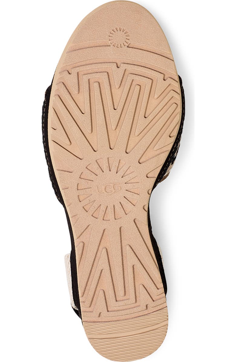 UGG<sup>®</sup> Abbot Ankle Wrap Wedge Sandal, Alternate, color,