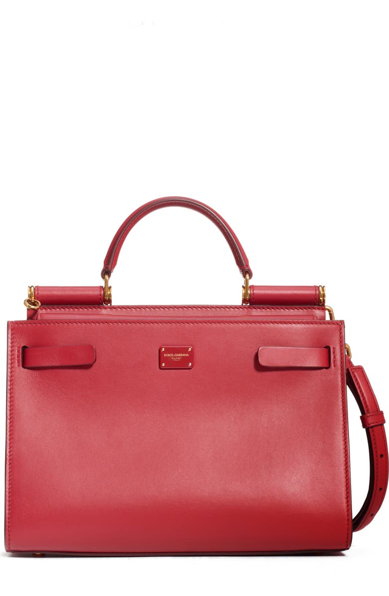 Dolce&Gabbana Sicily 62 Leather Satchel, Main, color,