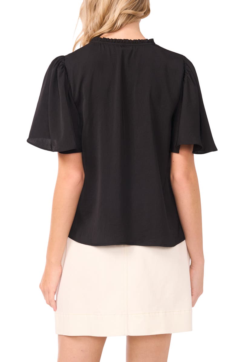 Vince Camuto Tie Neck Top, Alternate, color, Rich Black