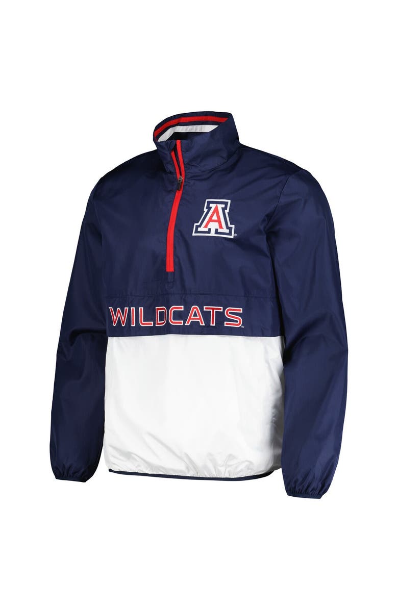 G-III SPORTS BY CARL BANKS Men's G-III Sports by Carl Banks Navy Arizona Wildcats Cornerman Half-Zip Top, Alternate, color, 
