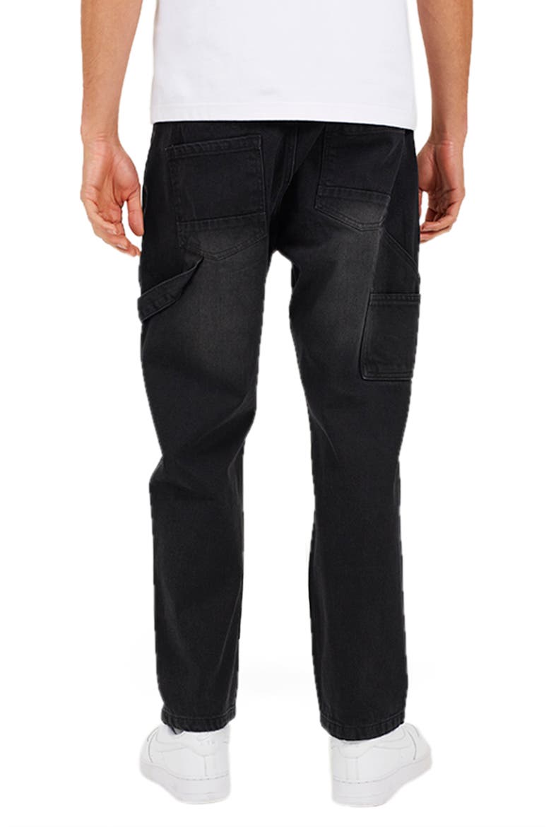 Carpenter Loose Fit Long Denim Jean, Alternate, color, Charcoal