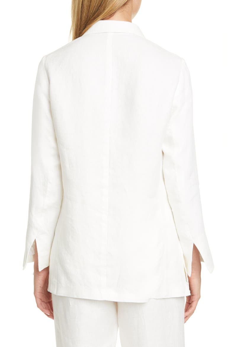 Viv Linen Blazer, Alternate, color, WHITE ASPARAGUS