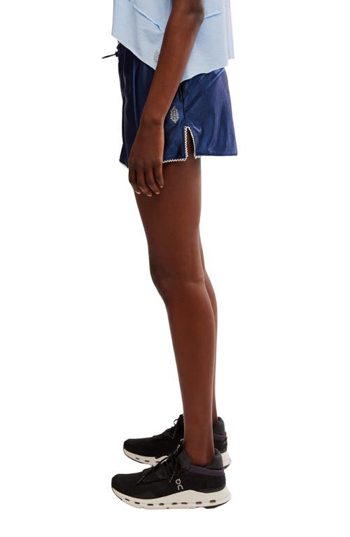 Free People Fp Movement Roll With It Shorts In Midnight Navy