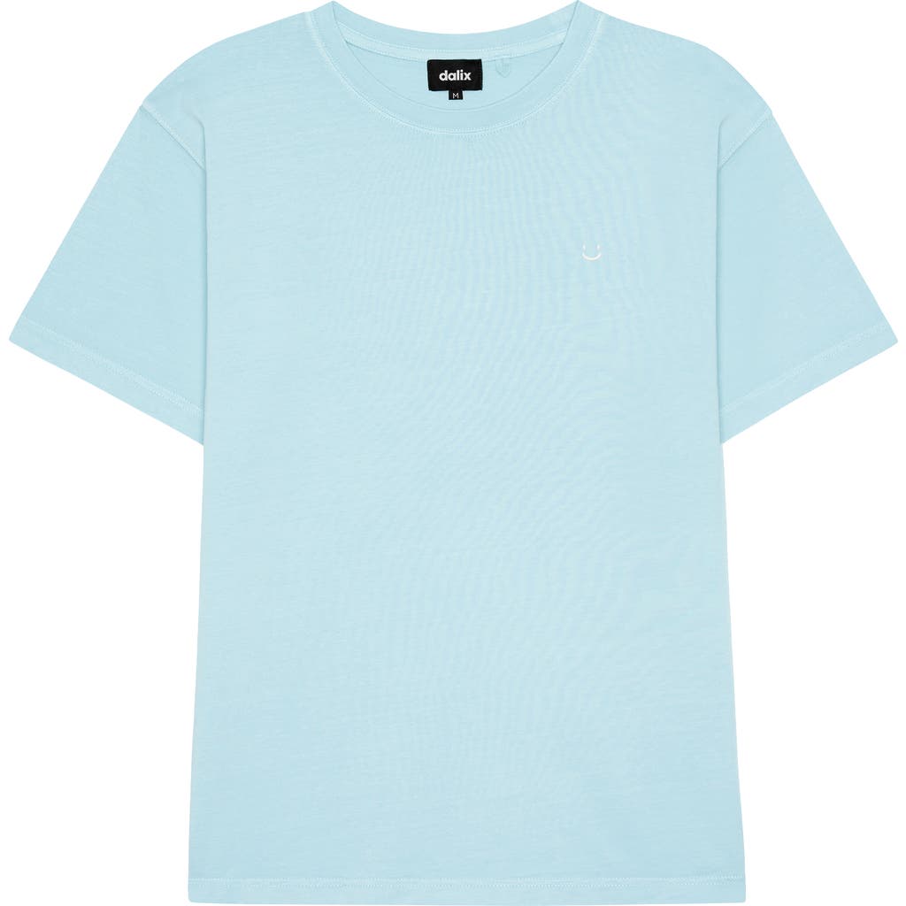 Dalix Mens Lil Smile Midweight Garment Dye Tee