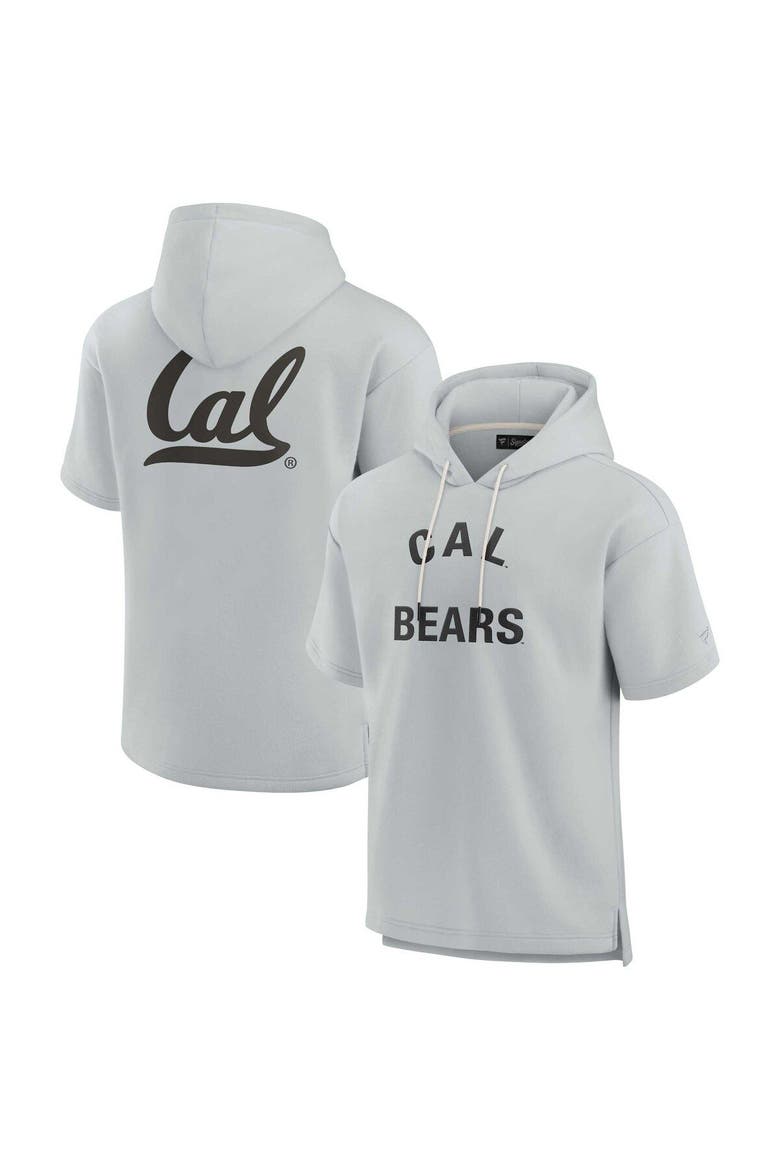 Unisex Fanatics Signature Gray Cal Bears Elements Super Soft Fleece Short Sleeve Pullover Hoodie, Main, color, Gray