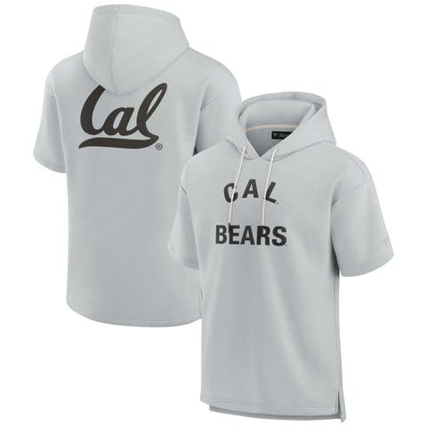 Unisex Fanatics Signature Gray Cal Bears Elements Super Soft Fleece Short Sleeve Pullover Hoodie