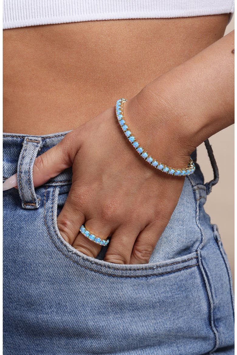 Grand Heiress Statement Ring, Alternate, color, BLUE OPAL/ GOLD