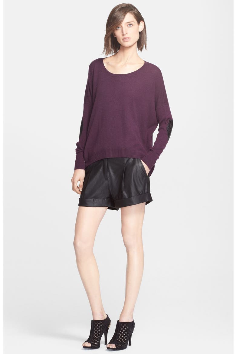 High/Low Cashmere Sweater, Alternate, color, NIGHTSHADE