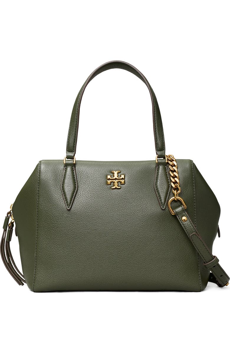 Tory Burch Kira Pebbled Leather Satchel, Main, color,