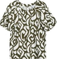 Tommy Bahama Inlet Ikat Print Linen Blend Top