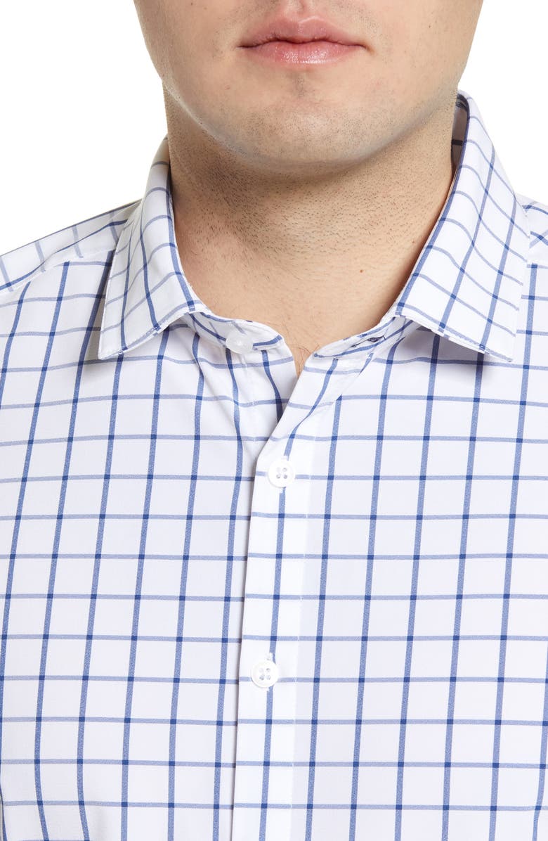 Mizzen+Main Leeward Trim Fit Check Button-Up Performance Shirt, Alternate, color, 