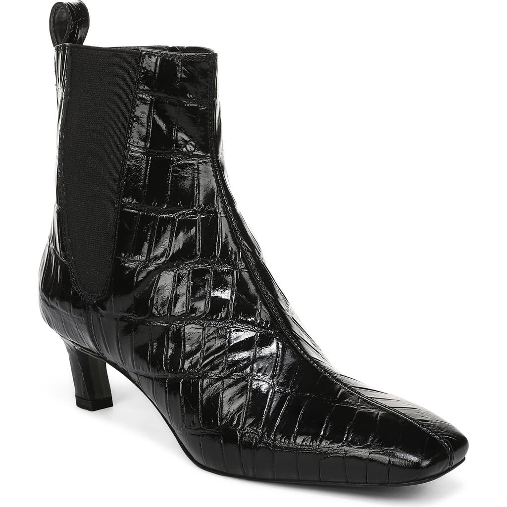 Sam Edelman Peony Bootie In Black Croc Print