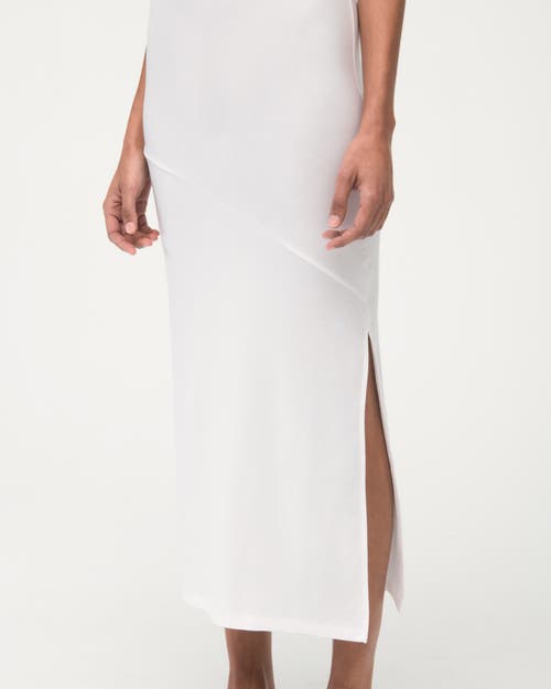 Another Tomorrow Tank Dress In White