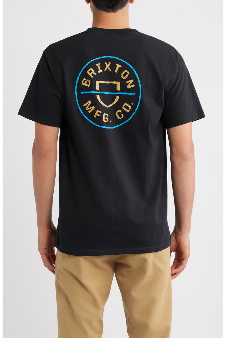 Crest Cotton Graphic T-Shirt, Alternate, color, BLACK/ COPPER/ MEDIUM BLUE