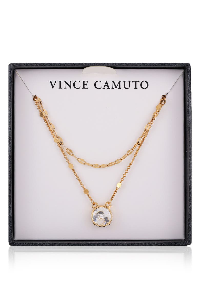 Vince Camuto Set of Two Chain Necklaces, Main, color, Gold Tone