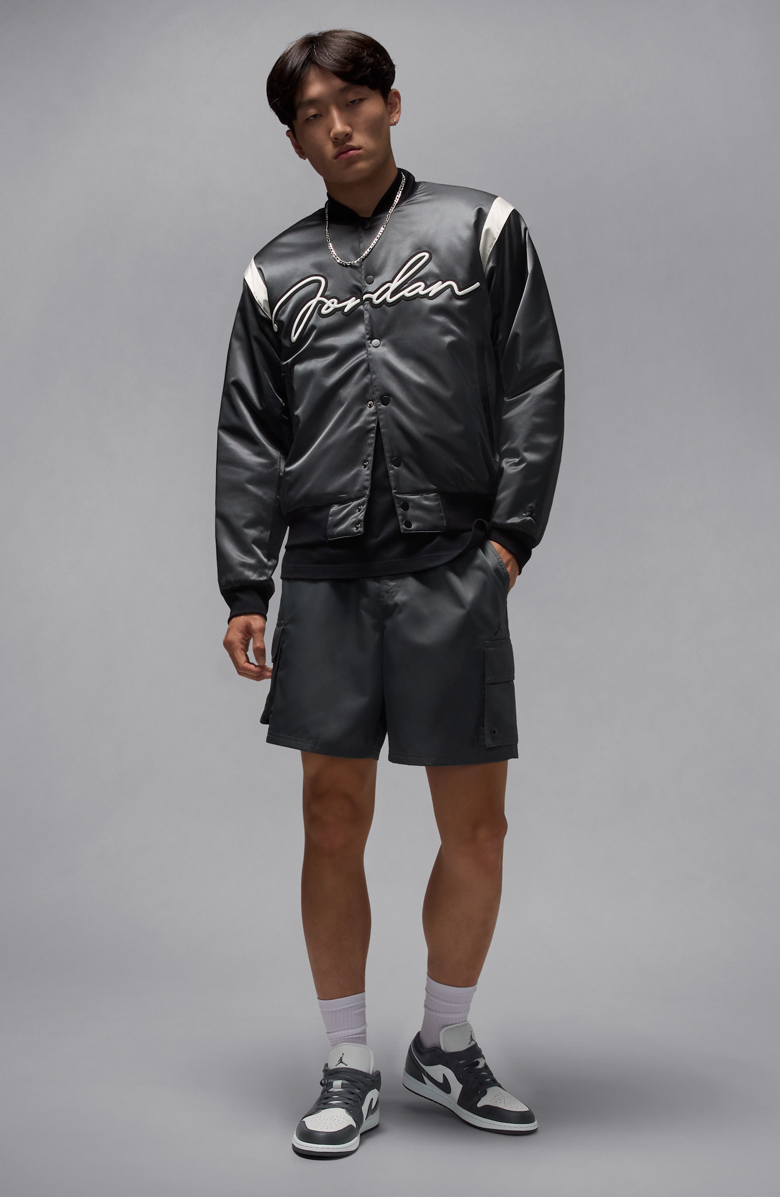 Jordan Air Jordan 1 Low Sneaker, Alternate, color, Iron Grey/ Summit White