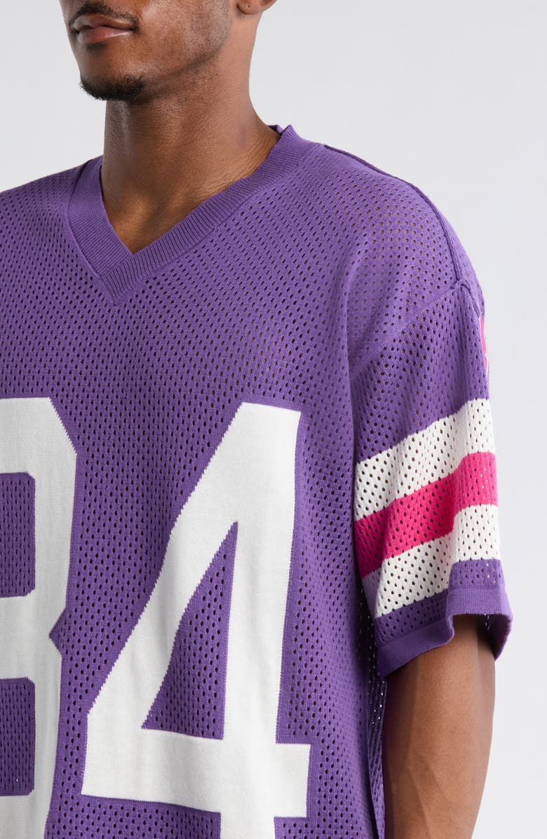 DIET STARTS MONDAY Mesh Knit Jersey, Alternate, color, Purple