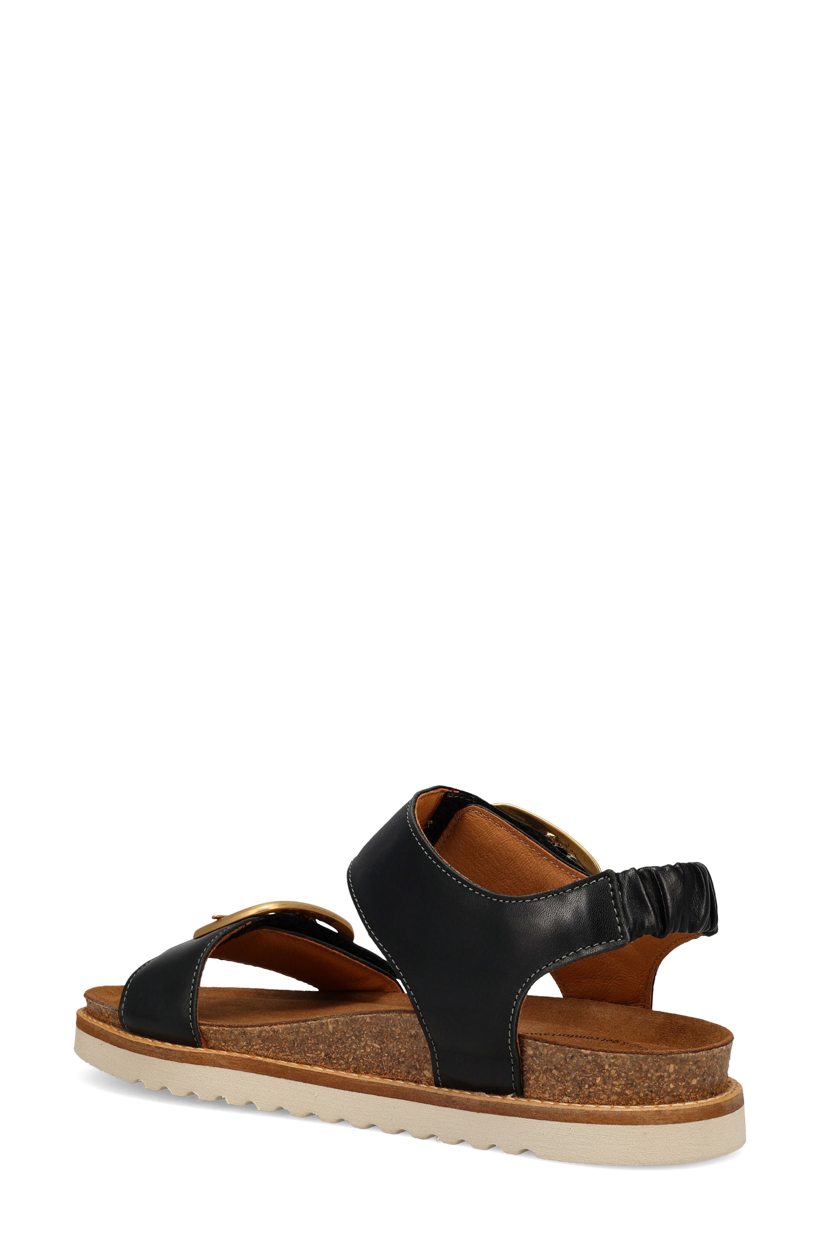 Taos On the Double Sandal, Alternate, color, Black