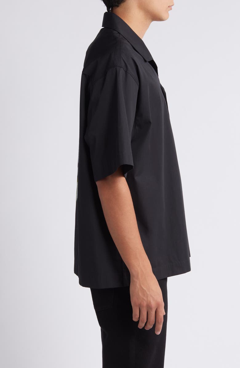 HUGO Egeeno Logo Oversize Camp Shirt, Alternate, color,