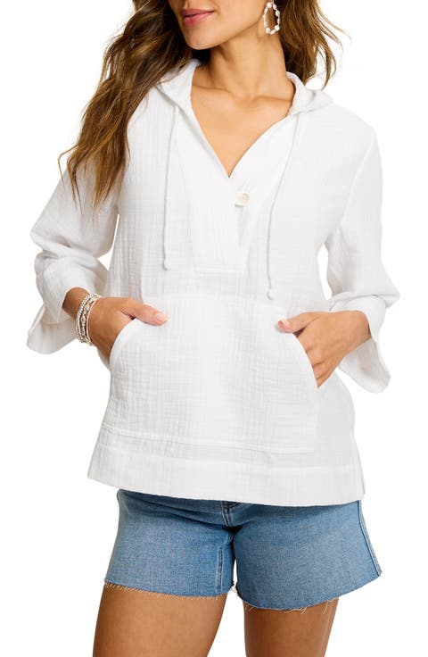Guaze Baja Cotton Hooded Pullover