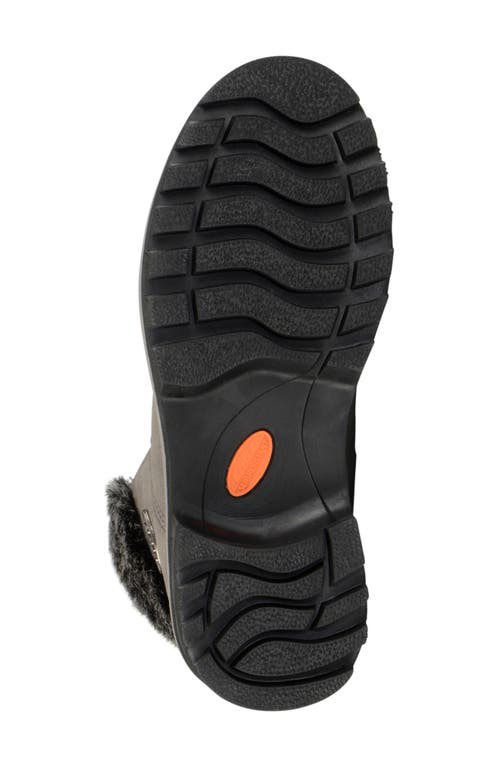 Lugz Empire High Faux Fur Lug Sole Boot In Charcoal/black