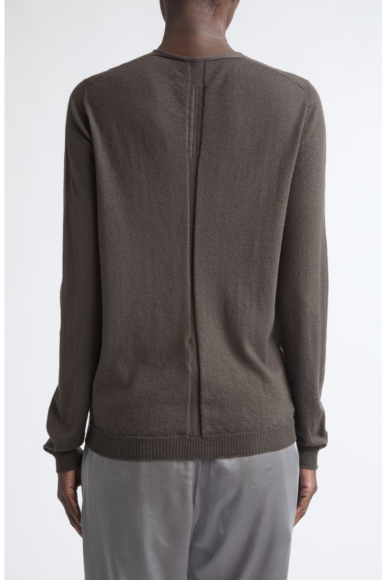 Extreme V-Neck Wool Sweater, Alternate, color, DARK DUST