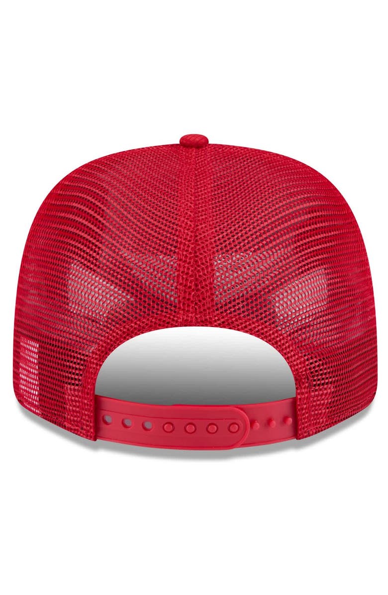 New Era Men's New Era  Red Cleveland Guardians 2025 Spring Training 9SEVENTY Stretch-Snap Trucker Hat, Alternate, color, 