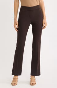 AK ANNE KLEIN Slash Pocket Crepe Pull-On Pants