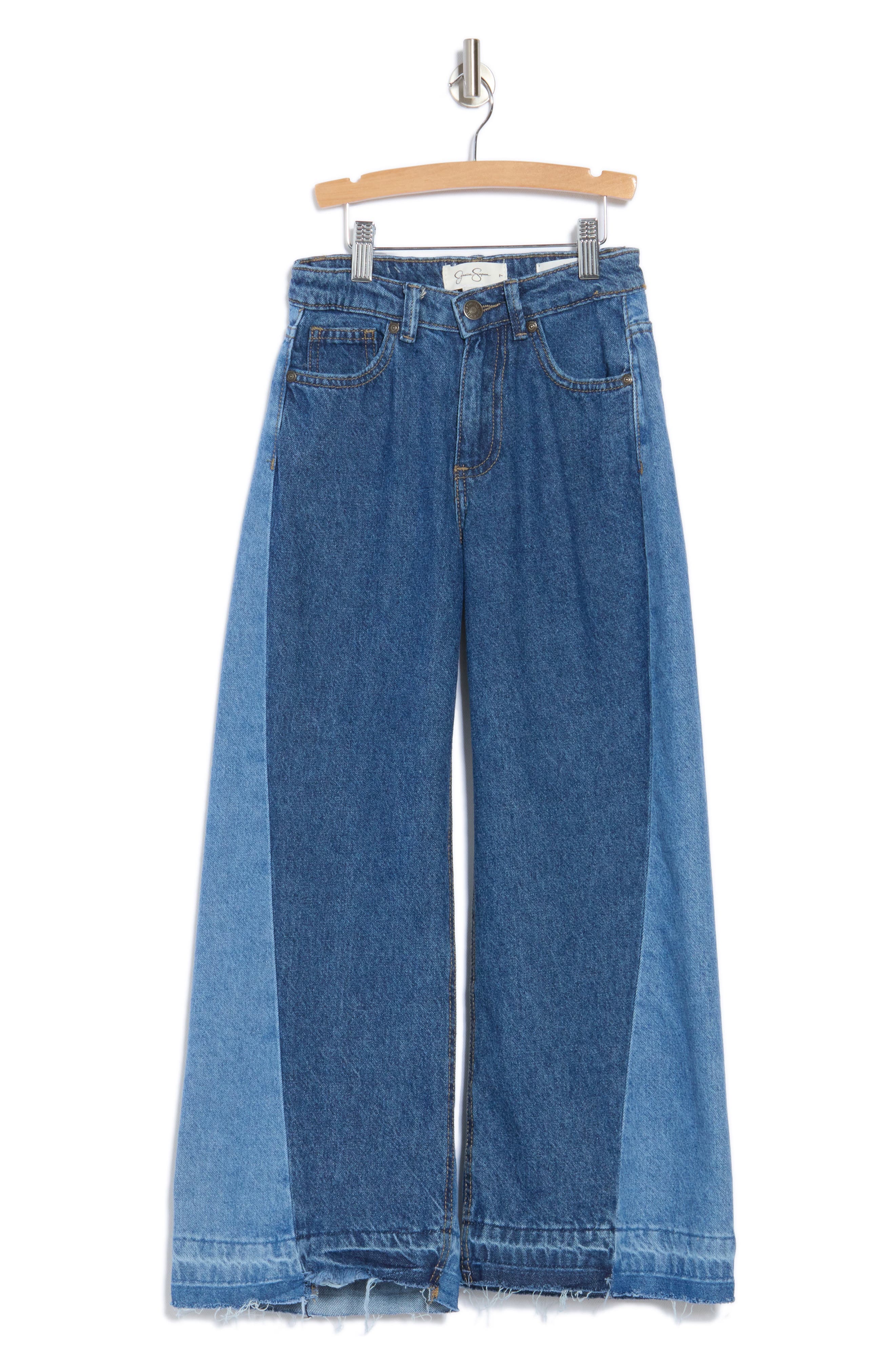 Jessica Simpson Kids' Contrast Ultra Wide Leg Jeans | Nordstromrack