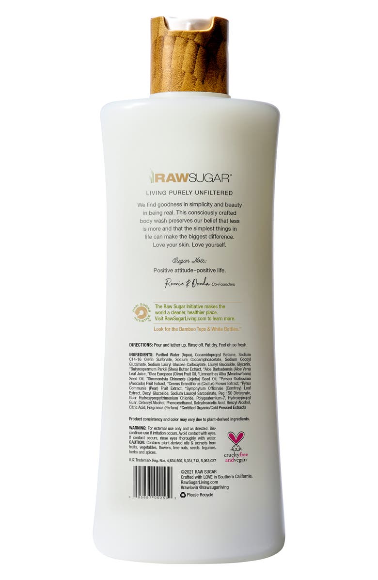 RAW SUGAR Moisture Loving Body Wash, Alternate, color, 