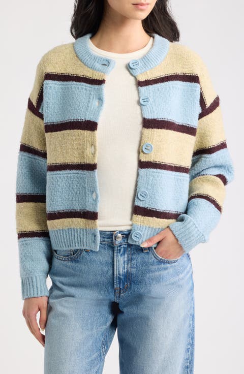 Wide Stripe Cardigan