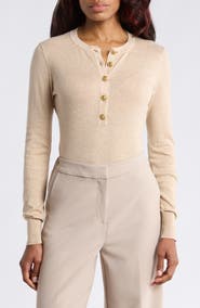 L'AGENCE Ronda Henley Pullover Sweater