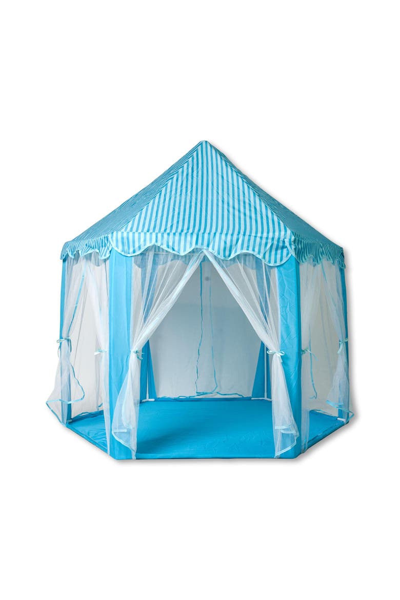 Blue Hexagon Fantasy Castle Play Tent | 53 x 47 x 55 Inches, Main, color, Blue
