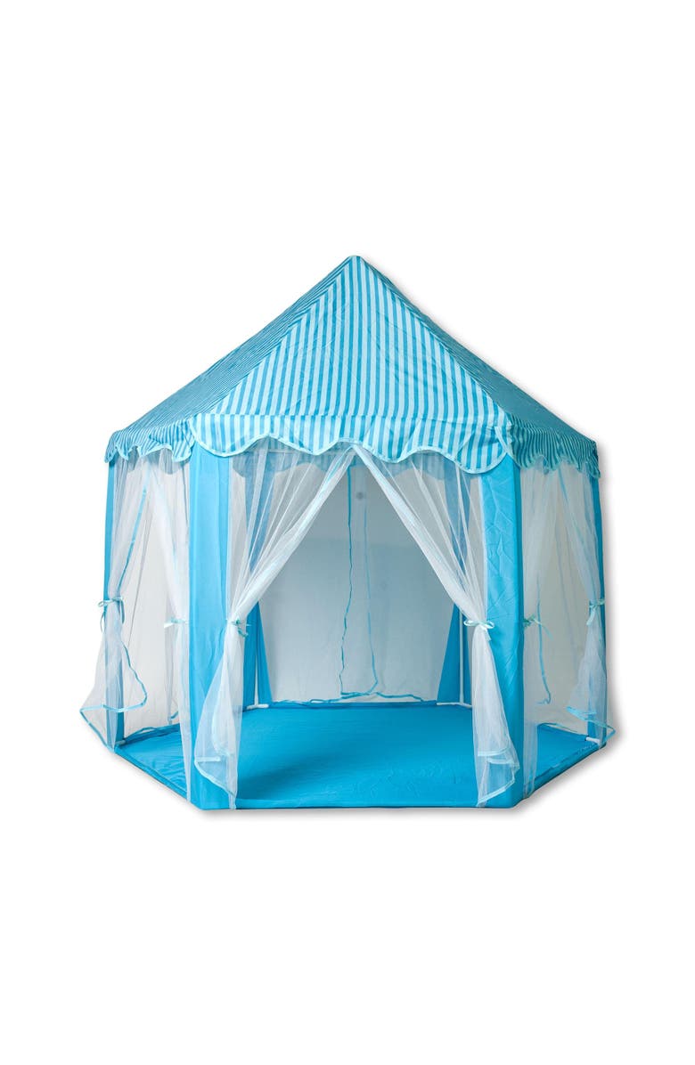 Toynk Blue Hexagon Fantasy Castle Play Tent | 53 x 47 x 55 Inches, Main, color, Blue