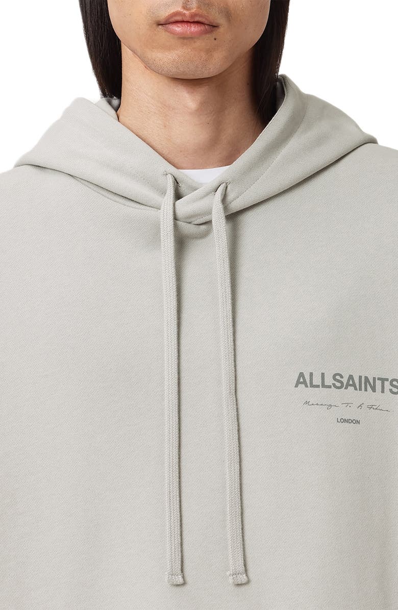 AllSaints Future Cotton Hoodie, Alternate, color, Carbon Grey