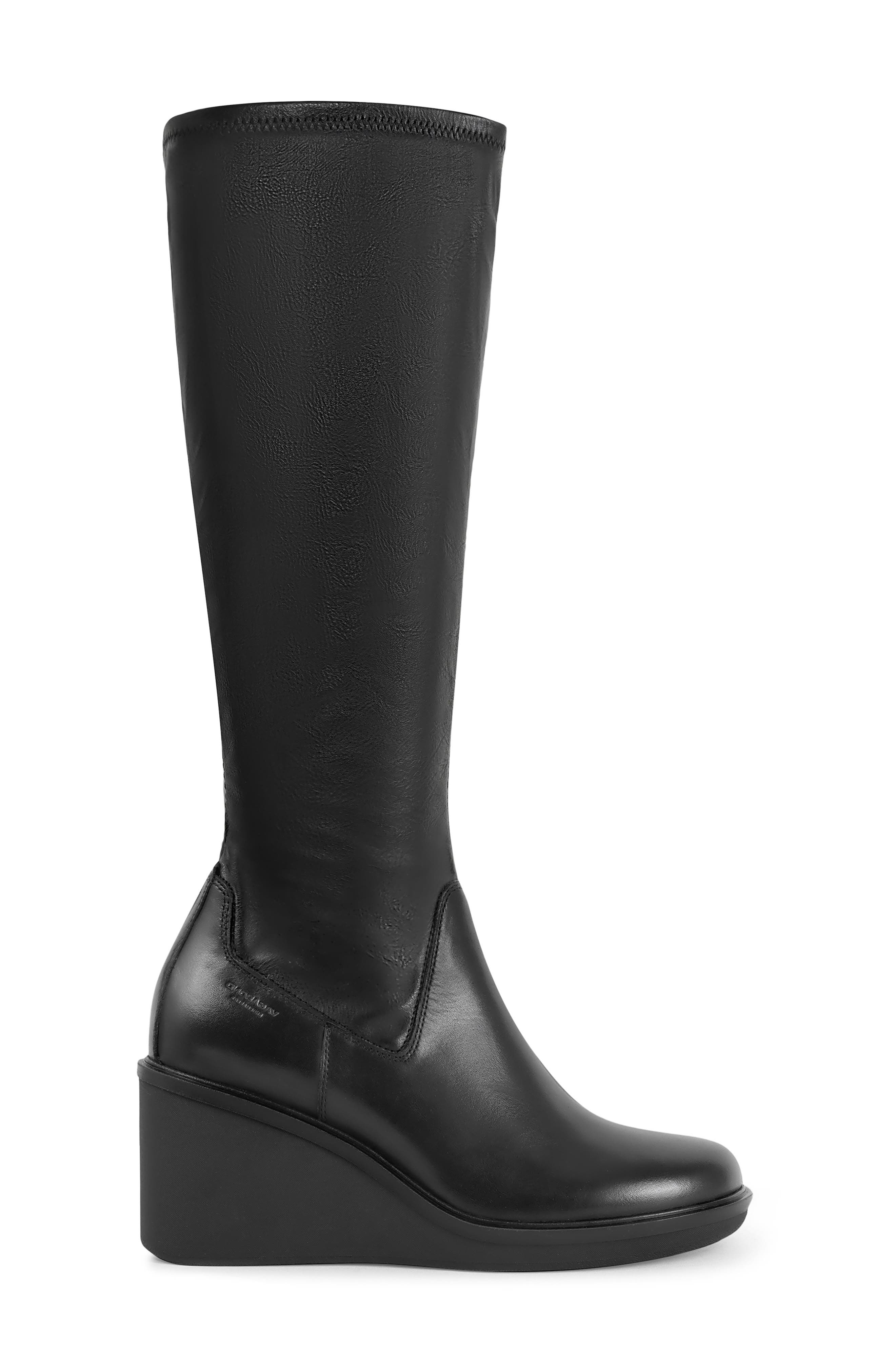 Vagabond Shoemakers Deena Platform Wedge Knee High Boot, Alternate, color, Black