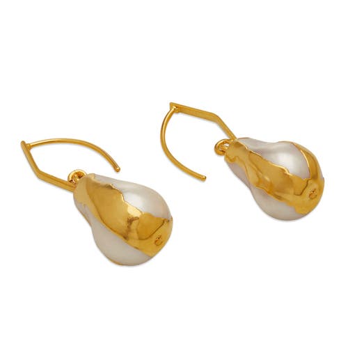 Dhwani Bansal Kora Drops In Gold Plated