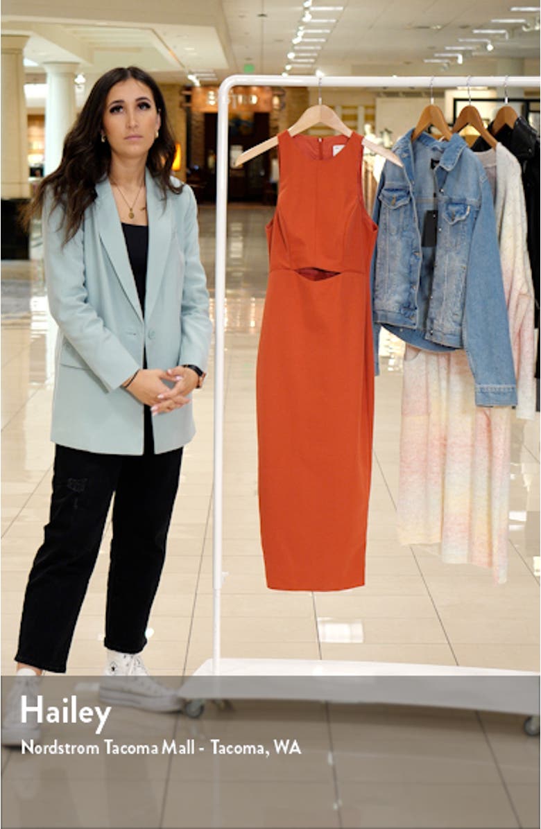 Cutout Midriff Sleeveless Midi Dress, sales video thumbnail