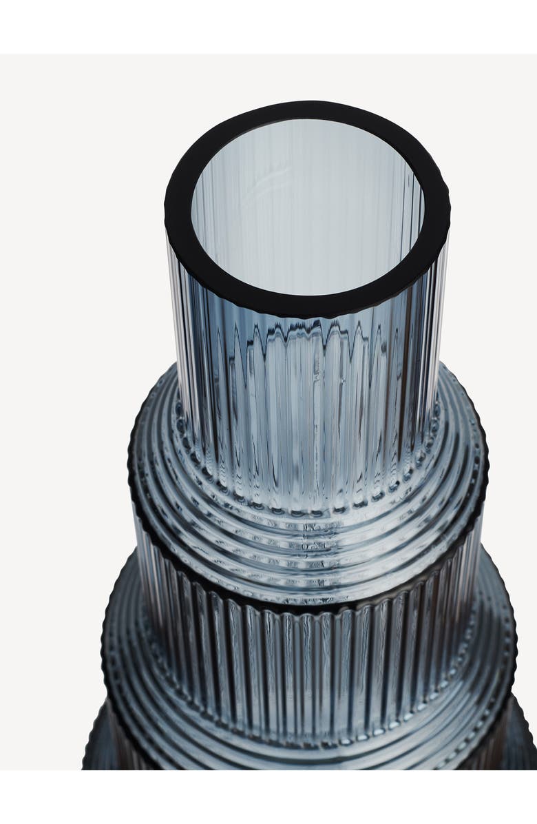 Kosta Boda X-Large Pavilion Crystal Vase, Alternate, color, Blue